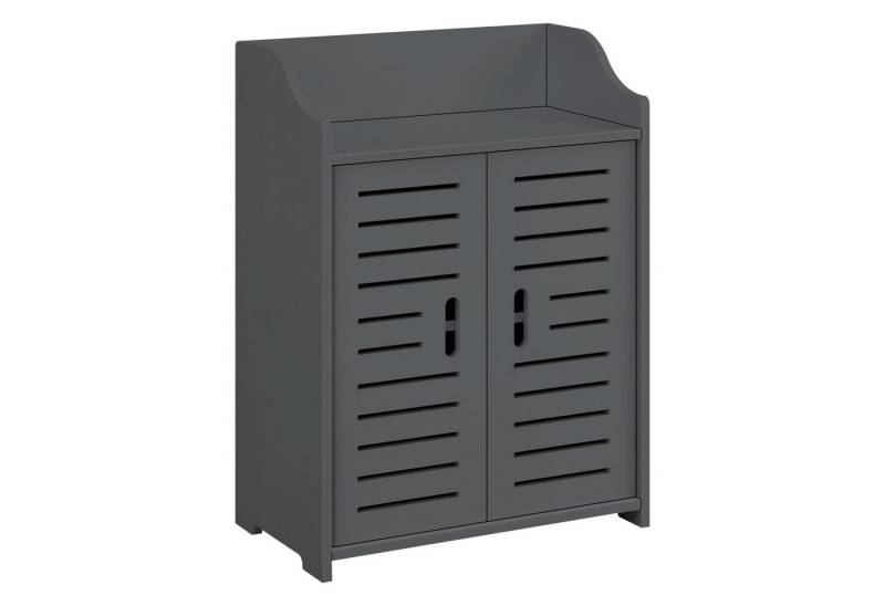 en.casa Unterschrank »Trosa« Badezimmer Wandschrank 62x45x25cm Dunkelgrau von en.casa