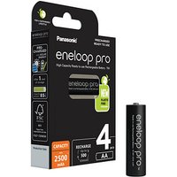 4 eneloop Akkus pro Mignon AA 2.500 mAh von eneloop