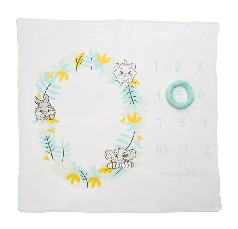 Babydecke Babydecke Disney 3D Monatsdecke Marie, Klopfer, Simba, enesco von enesco