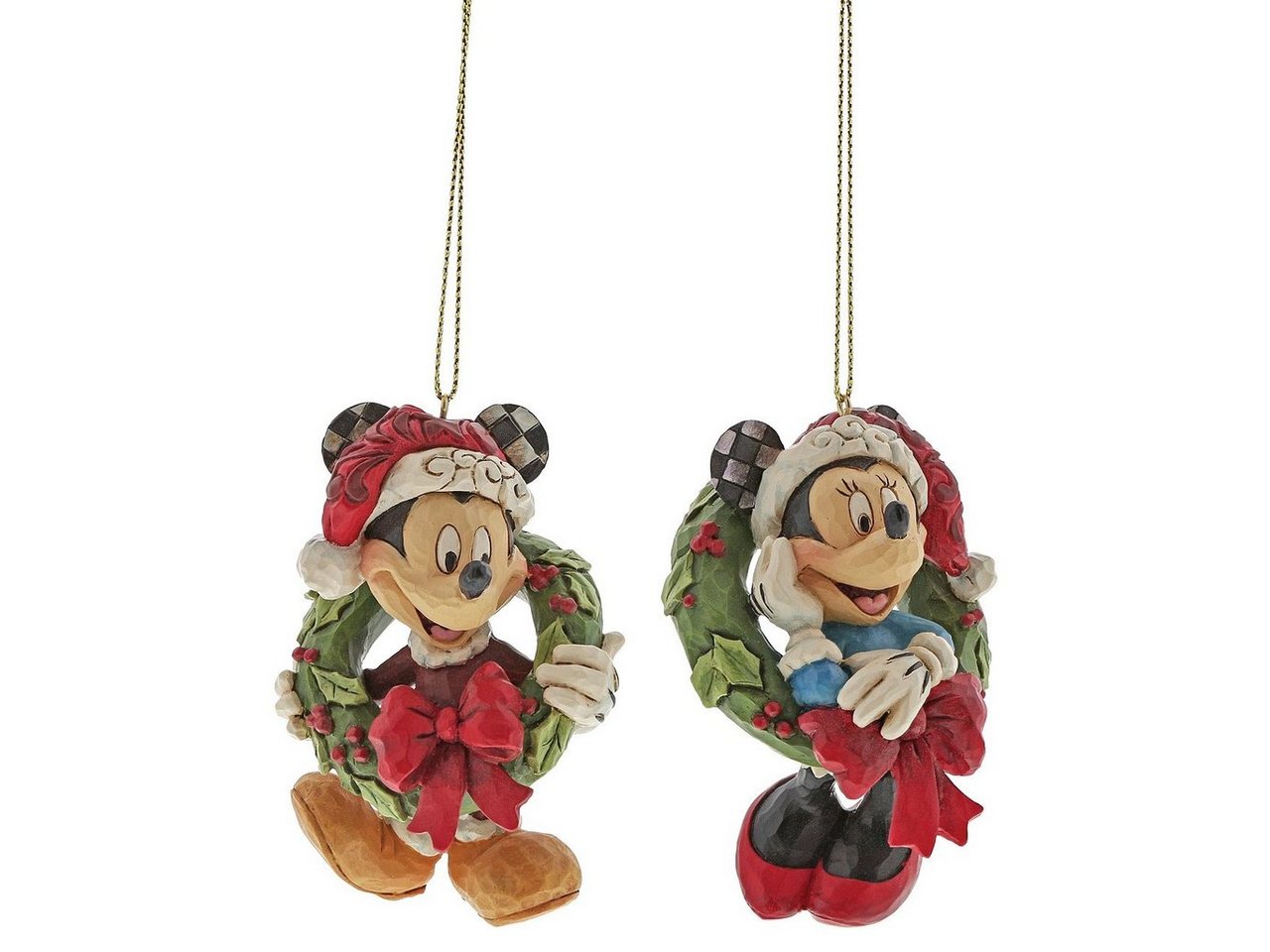 enesco Christbaumschmuck Micky Maus + Minnie Maus - Set 2-tlg. - Christbaumschmuck - 1 Set (1-tlg) von enesco