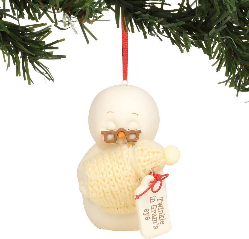 enesco Christbaumschmuck Snowpinions Twinkle in Grams Eye Hanging Ornament, Polyester, Multicol von enesco