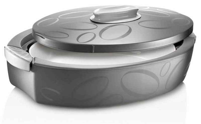 enjoy THE ITALIAN WAY OF LIVING Thermobehälter Thermobehälter für Speisen (3 Liter), (Ein Thermobehälter mit Keramikschale, 4 Liter), hochwertige Keramikschale von enjoy THE ITALIAN WAY OF LIVING