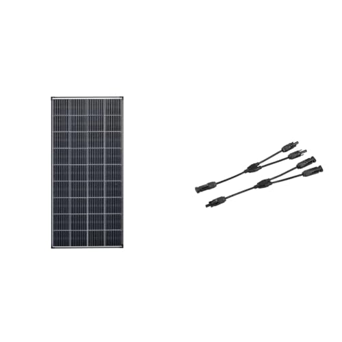Enjoy Solar PERC Mono 180W 12V Solarpanel Solarmodul Photovoltaikmodul, Monokristalline Solarzelle& 1 paar Solarstecker Y Verteiler 2-Fach mit Kabelverlängerung für Parallelschaltung Solarmodul Enjoy Solar PERC Mono 180W 12V Solarpanel Solarmodul Photovoltaikmodul, Monokristalline Solarzelle& 1 paar Solarstecker Y Verteiler 2-Fach mit Kabelverlängerung für Parallelschaltung Solarmodul von enjoy solar