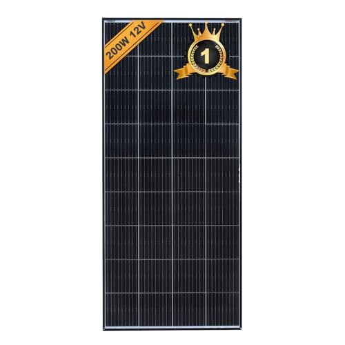enjoysolar® Monokristallines Solarmodul Solarpanel mit PERC Zellentechnik schwarzes Rahmen Version (200W) von enjoy solar