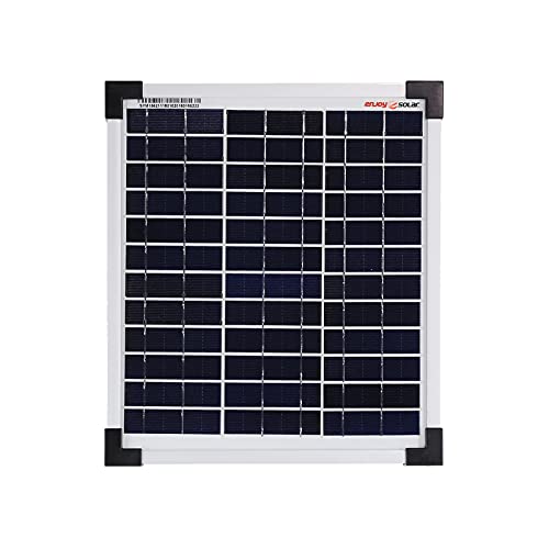 enjoy solar Poly 10W 12V Polykristallines Solarpanel Solarmodul Photovoltaikmodul ideal für Wohnmobil, Gartenhäuse, Boot von enjoy solar