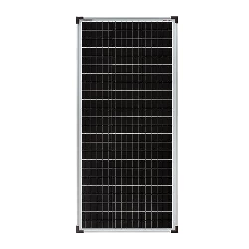 enjoy solar® Mono 100W 36V Monokristallin Solarmodul Solarpanel ideal für 24V Gartenhäuse Wohnmobil Caravan Boot (Mono 100W 36V) von enjoy solar