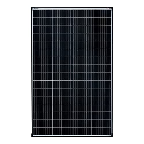 enjoy solar® 210W 36V Monokristallines Solarmodul, 182mm Solarzellen 10 Busbars Solarpanel ideal für Wohnmobil, Balkonanlage, Gartenhäuse, Boot (für 24V PV-System) von enjoy solar