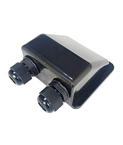 enjoy solar ABS 2-FachKabeldurchführung Solarmodul Haltespoiler in Schwarz, ideal für Wohnmobile Caraven Boot von enjoy solar