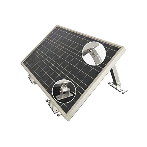 enjoy solar Aluminium verstellbare Halterung mit Neigungswinkel 10° -30° für Solarpanel Solarmodul, geeignet für alle Modulbreite (inkl. Schrauben und Muttern) von enjoy solar