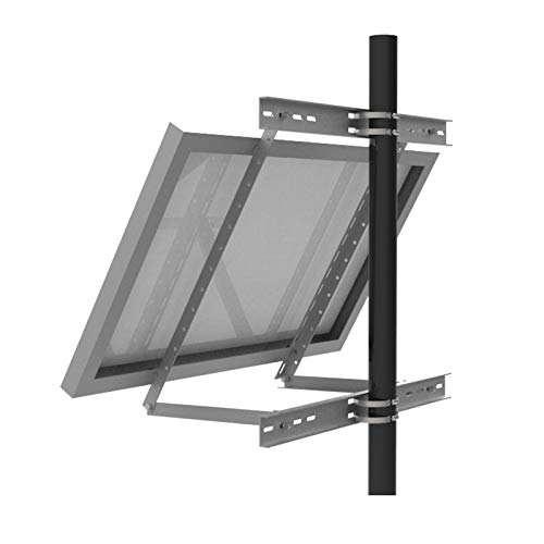 enjoy solar Aluminium verstellbare Masthalterung mit Neigungswinkel 30° -60° für Einzelpanel, Solarmodul, geeignet für Modulbreite 100-680mm (inkl. Schrauben und Muttern) von enjoy solar