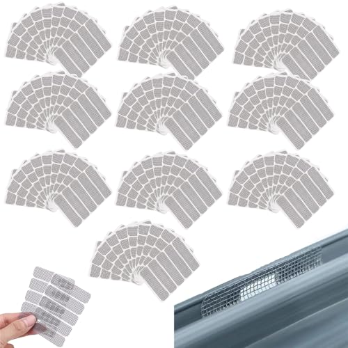 Fliegengitter Lüftungsschlitze Fenster,einweg filterflicken für abflüsse,100 Stück Fliegennetz Reparaturset, Aufkleber Lüftungsschlitz Fenster, Lüftungsschlitze Fenster von enseak
