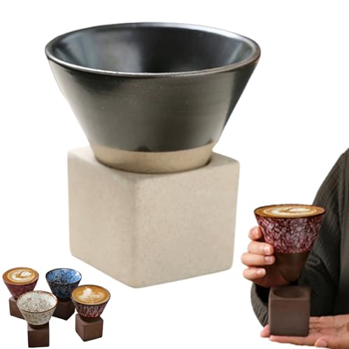 Kaminari Japanische Tassen,cone Cup,japanische Teebecher,teetasse Japanisch,kaffeetassen,japanische Teetasse,Funnel Coffee Cups,Ceramic Japanese Coffee Tea Cup,Creative Triangular Cone Shaped Cups von enseak