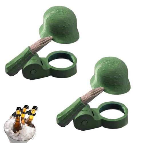 enseak 2pcs bierverschluss Helm,bierverschluss stahlhelm,bierflaschenverschluss Soldaten Helm,Bierflaschen Helm,Soldat Salut Bierflasche Helm,flaschenverschluss Bierflaschen Helm Salut von enseak