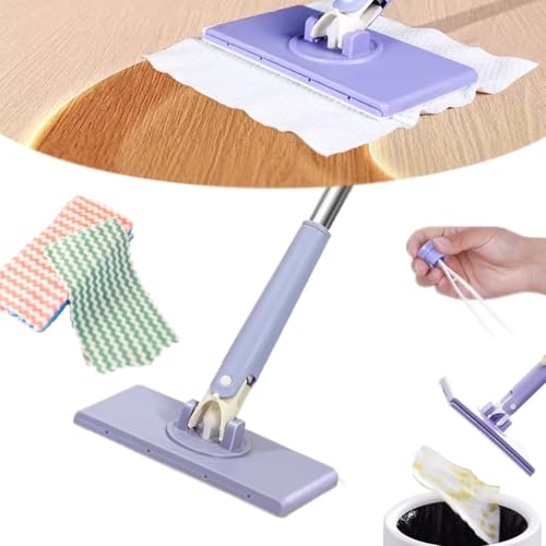enseak Practical Mop, Automatic Metabolism Mini Mop, Hands-Free Flat Mop Rotates 360°, Mini Mop with Automatic Cloth Change, Portable Flat Mop with Push Pull Handle enseak Practical Mop, Automatic Metabolism Mini Mop, Hands-Free Flat Mop Rotates 360°, Mini Mop with Automatic Cloth Change, Portable Flat Mop with Push Pull Handle von enseak