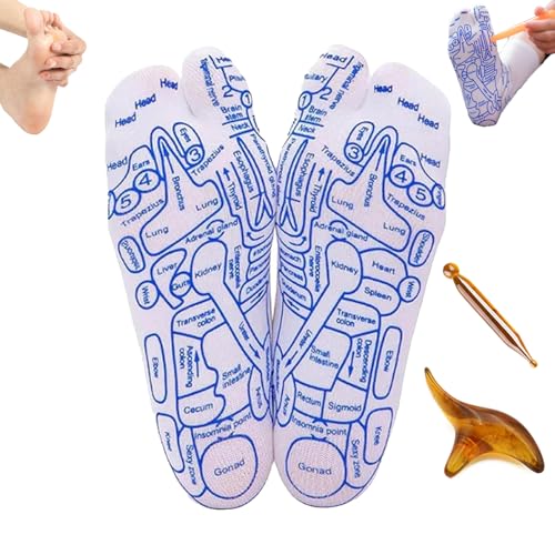enseak massagesocken druckpunkt-socken für fuß-reflexzonen-Massage deutsch,reflexzonen socken deutsch,Reflexology Socks with Massage Tool,Acupressure Socks,akupunktur socken von enseak