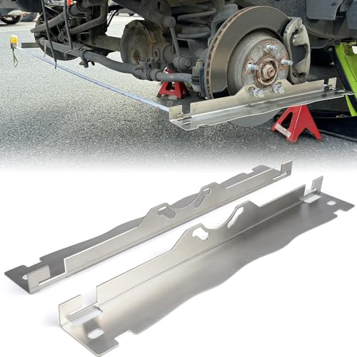 spur einstellwerkzeug kfz,2pcs spureinstellgerät für auto,achsvermessung pkw,achsvermessung,ausrichtungswerkzeug,wheel alignment tool,Toe Alignment Tool Plates,Robust Stainless Steel Toe Alignment-B von enseak