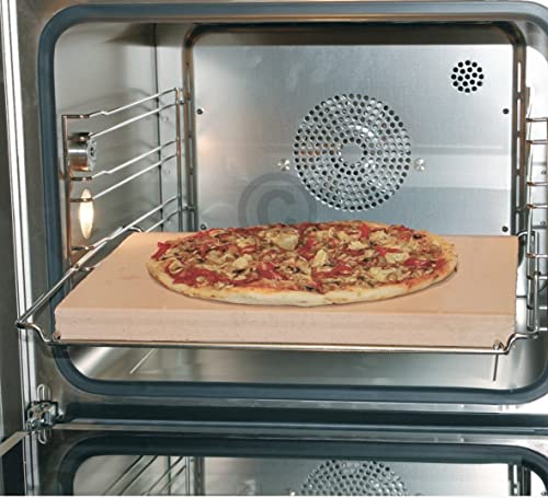 Pizzastein aus Schamott für Backofen 400x300x30 mm Brotbackstein für Brot, Flammkuchen und Pizza wie aus dem Holzofen von ensipart