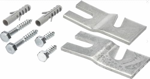 ensipart Bodenbefestigung für Gerätefuß der Waschmaschine kompatibel mit Bosch 00493529 Gerätefußbefestigungsset von ensipart