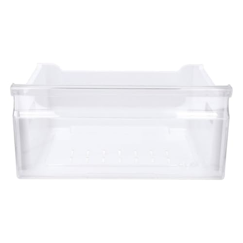 ensipart Schublade oben für KühlGefrierKombination kompatibel mit Samsung DA97-11399B weiße Gefrierfachschublade mit transparenter Frontblende von ensipart