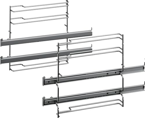 ensipart Teleskopauszug für Backofen kompatibel mit Bosch HEZ5382100 17001568 Auszugs-Set mit rechtem und linkem Teleskopauszug für Backbleche und Rost von ensipart