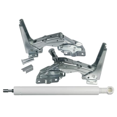 ensipart Türdämpfer und Türscharnier für Kühlschrank kompatibel mit e Liebherr 9590166 Set für oben und unten von ensipart