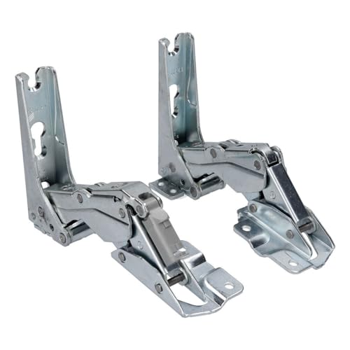 ensipart Türscharnier kompatibel mit LIEBHERR 9593760 Metallscharnier-Set mit Schließdämpfer für Kühlschrank oder Gefrierschrank oder Weinkühlschrank von ensipart