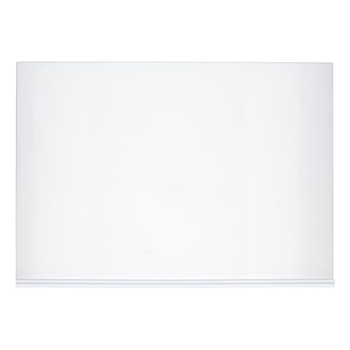 ensipart mittlere Glasplatte für Gefrierteil kompatibel mit/Ersatz wie SAMSUNG DA97-13502E Glasboden mit Leiste hinten in KühlGefrierKombination von ensipart