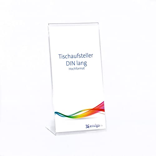 envigo.de Tischaufsteller »L-Ständer« DIN lang hoch, PS von envigo.de
