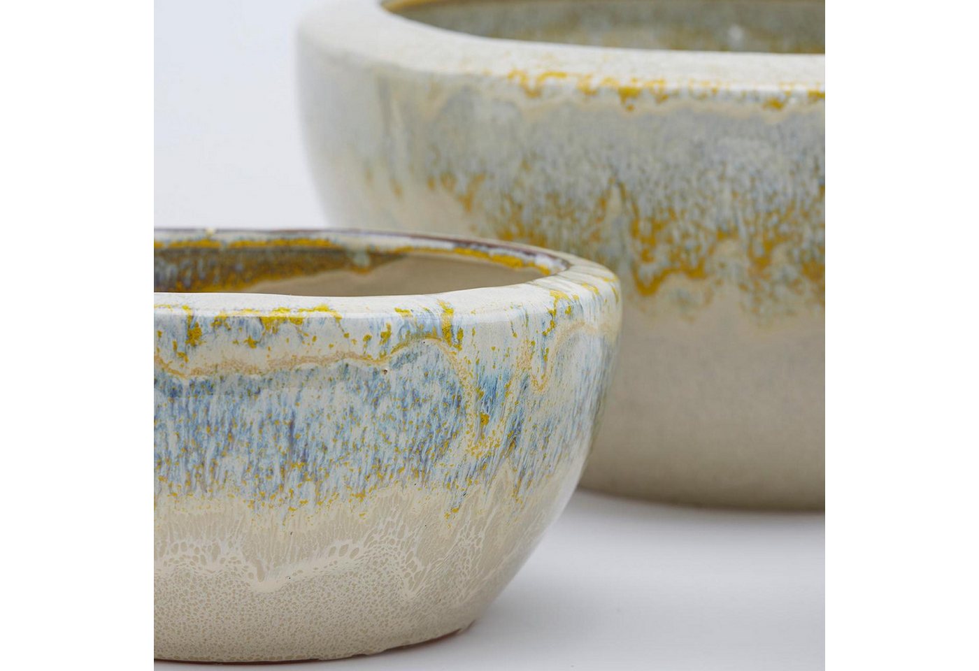 enzo de gasperi Pflanzschale Mediterrane Pflanzschale H 20cm Ø 42cm - glasierte Keramik frostsicher enzo de gasperi Pflanzschale Mediterrane Pflanzschale H 20cm Ø 42cm - glasierte Keramik frostsicher von enzo de gasperi