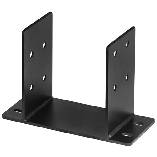 eoere 2 Stück 8 x 6, 8 x 8 Pfostensockel, robuste Pfostenhalterung für Pergola, Bohrer-Set, Ankerhalterung, 8 Gauge Stahl von eoere