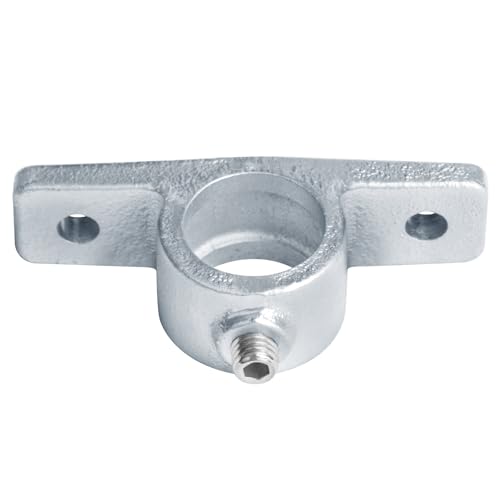 eoere Offset-Doppellasche, 2,5 cm, nominale Strukturrohrverschraubung, Offsetflansch für Handlauf, Stangen, Rahmen, Außendurchmesser, galvanisch verzinkter Stahl, 4 Stück von eoere