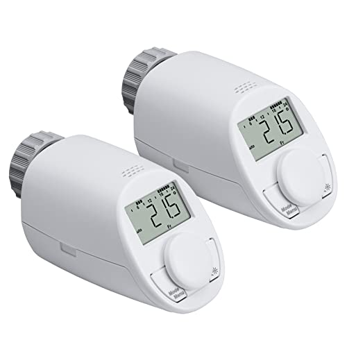 eqiva Elektronik-Heizkörperthermostat Model N, 2er-Set, Weiß eqiva Elektronik-Heizkörperthermostat Model N, 2er-Set, Weiß von eqiva