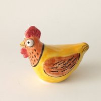 Keramik Huhn Figur von equinoxceramic