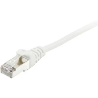 Equip - 605518 RJ45 Netzwerkkabel, Patchkabel cat 6 s/ftp 15.00 m Weiß vergoldete Steckkontakte 1 St. von equip