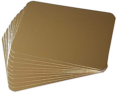 50x Lachsbretter 100 x 200 mm gold/silber Lachs Trays zum einvakuumieren von equipster