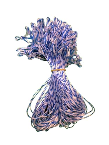 equipster Wurstschlaufen Blau/Weiß 12cm, 100 Stück - Stabile 3-Fach Kunststoff-Schlaufen: Kochfest, Wasserfest, Reißfest, Rutschfest, Hygienisch equipster Wurstschlaufen Blau/Weiß 12cm, 100 Stück - Stabile 3-Fach Kunststoff-Schlaufen: Kochfest, Wasserfest, Reißfest, Rutschfest, Hygienisch von equipster