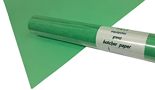 equipster green Butcher Paper Kraftpapier Metzgerpapier Peach Pfirsich grünes Papier für BBQ Smoker Fisch Fleisch Wurst 380mm x 10m von equipster