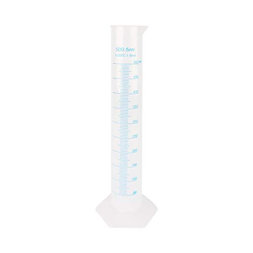 500 ml Graduierten Zylinder, Kunststoff genaue Messzylinder Clear Clear Graduated Flüssigrohrkolben für Test -Homebrauen -Bierglas 500 ml Graduierten Zylinder, Kunststoff genaue Messzylinder Clear Clear Graduated Flüssigrohrkolben für Test -Homebrauen -Bierglas von equlup