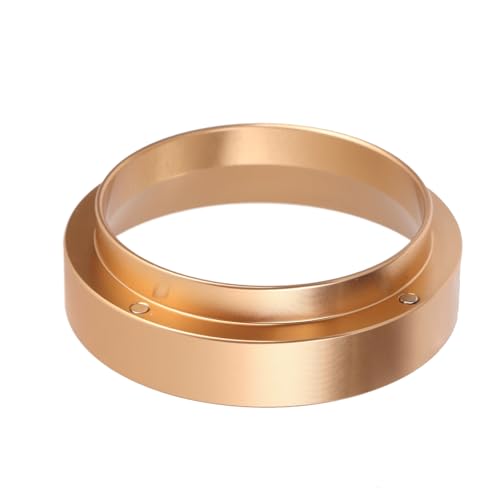 Coffee Dosing Ring, 58mm Aluminum Universal CoffeeDosing Ring EspressoDosing Funnel Replacement Coffee Maker Accessory for CoffeeMachine (Gold) von equlup