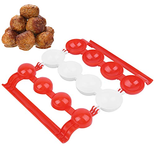 Fleischbällchenhersteller, Abs Fleischkugel 4 große gefüllte Fleischballer Non -Stick DIY Kochwerkzeuge hausgemachte Fischkugeln für Küche von equlup