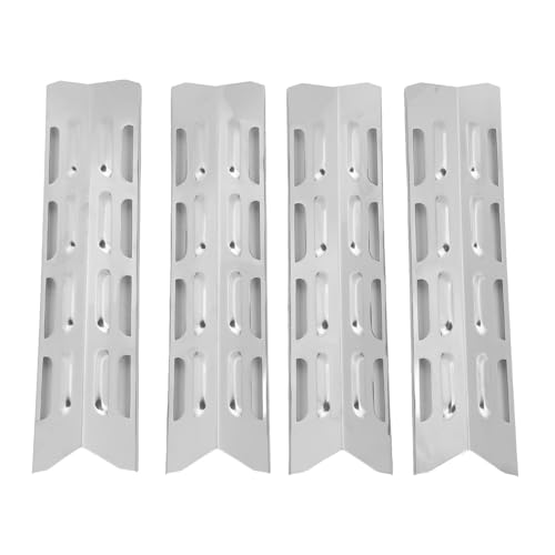 Grillwärmeplatte, 4pcs Edelstahl Emaille Gridiron Brenner Deckel Wärmeplatte Verteidiger Zelt Verstellbare Grillguards Accessoire Ersatz für universelle Grillmarken Grillwärmeplatte, 4pcs Edelstahl Emaille Gridiron Brenner Deckel Wärmeplatte Verteidiger Zelt Verstellbare Grillguards Accessoire Ersatz für universelle Grillmarken von equlup