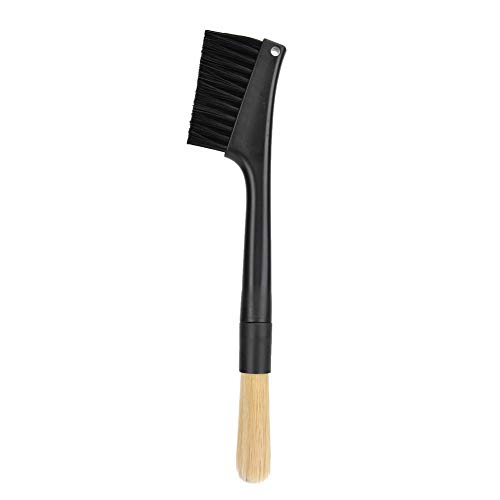 Reinigung pinseln, zwei Kopfkaffeemaschinen Reinigung Pinsel Kaffeebohnenschinner Bar Tabletop Reiniger Werkzeug Reiniger Zubehör für Heimküchengetränke von equlup