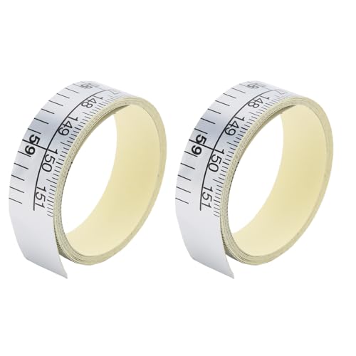 Selbstkleber Messband, 2pcs 150 cm Doppelstufe Nählineer Flexible Lineal Schneiderweiche Maßnahmen zur Ausarbeitung von Tafel Holzbearbeitungsäge Selbstkleber Messband, 2pcs 150 cm Doppelstufe Nählineer Flexible Lineal Schneiderweiche Maßnahmen zur Ausarbeitung von Tafel Holzbearbeitungsäge von equlup