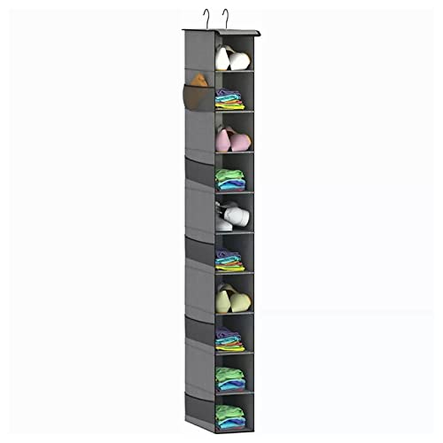 equlup Hängende Kleidung Aufbewahrungstasche, 10 Layers Garderobe Organizer Starker Tragschuhe Halter Platz sparen Multilayer Closet Rack Kleiderbügel für Hutunterwäsche equlup Hängende Kleidung Aufbewahrungstasche, 10 Layers Garderobe Organizer Starker Tragschuhe Halter Platz sparen Multilayer Closet Rack Kleiderbügel für Hutunterwäsche von equlup