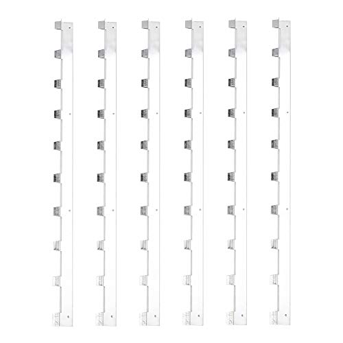 equlup Hive Frame Spacer, 6pcs 37x2.4cm/14.5x0.9in Metall Beehive Frame Strips Spacers Imker Abstandswerkzeug Bienenzucht Box Spacer von equlup