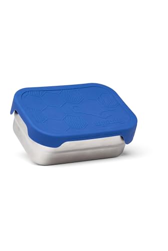 ergobag Edelstahl Brotdosen Set 2er Set mit Snack-Box Edelstahl & Silikon-Deckel BPA-frei Spülmaschinenfest Torwart - Blau ergobag Edelstahl Brotdosen Set 2er Set mit Snack-Box Edelstahl & Silikon-Deckel BPA-frei Spülmaschinenfest Torwart - Blau von ergobag