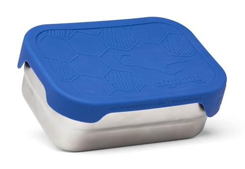 ergobag Edelstahl Brotdosen Set 2er Set mit Snack-Box Edelstahl & Silikon-Deckel BPA-frei Spülmaschinenfest Torwart - Blau ergobag Edelstahl Brotdosen Set 2er Set mit Snack-Box Edelstahl & Silikon-Deckel BPA-frei Spülmaschinenfest Torwart - Blau von ergobag
