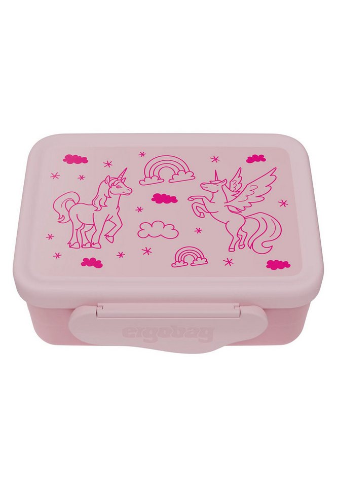 ergobag Lunchbox Edelstahl Brotdosen Set, Edelstahl, (Edelstahl Brotdosen Set, 1-tlg., 2er-Set aus kleiner und großer Dose), 100% BPA-frei von ergobag