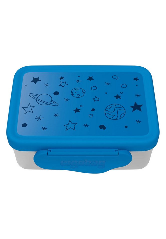 ergobag Lunchbox Edelstahl Brotdosen Set, Edelstahl, (Edelstahl Brotdosen Set, 1-tlg., 2er-Set aus kleiner und großer Dose), 100% BPA-frei von ergobag