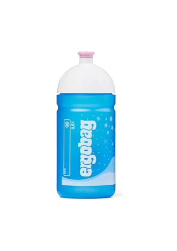 ergobag R&B - Trinkflasche Motiv für Kinder, 500ml, BPA-frei, auslaufsicher, leicht zu reinigen Eisprinzessin - Türkis von ergobag